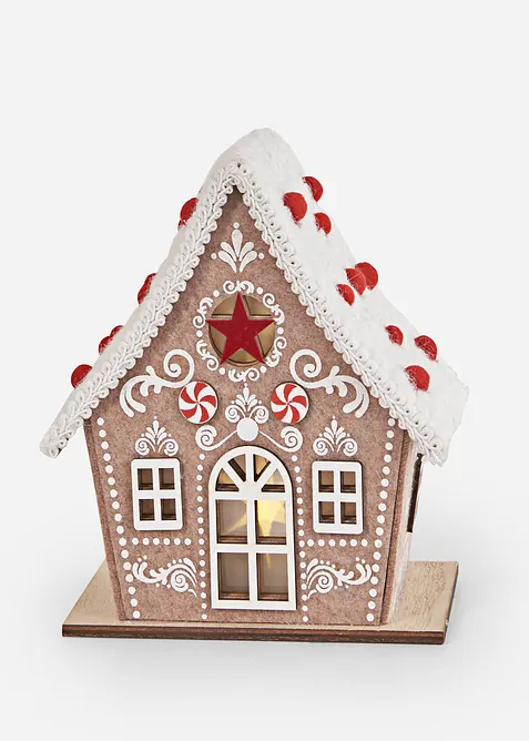 LED-ornament in de vorm van een koekhuisje, bonprix