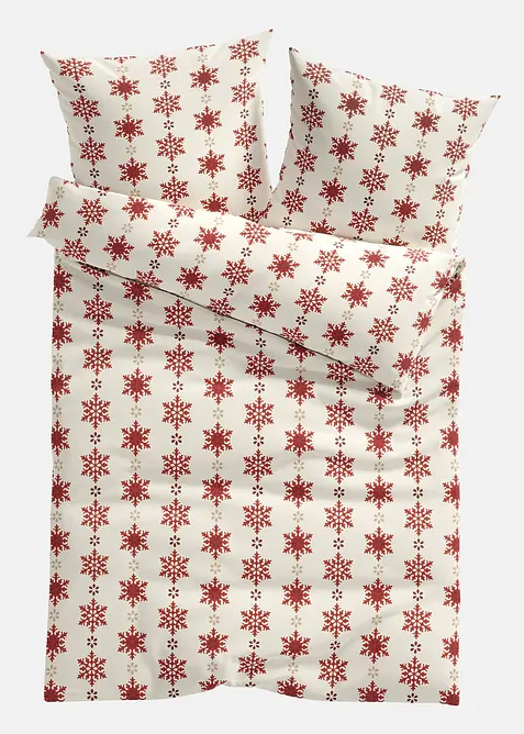 Dekbedovertrek met sneeuwvlokken, bonprix