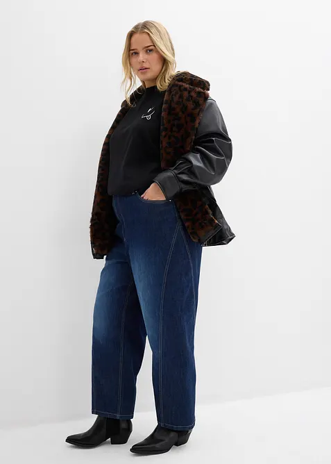 Oversized longshirt van biologisch katoen, bonprix