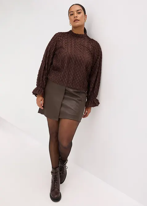 Blouse van gestructureerd materiaal, bonprix