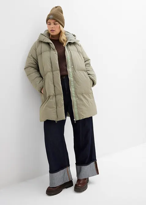 Lange gewatteerde jas, bonprix