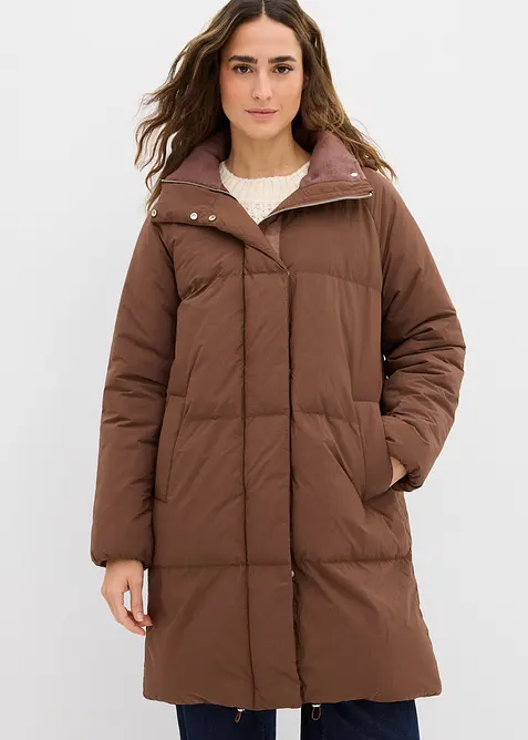 Lange gewatteerde jas, bonprix