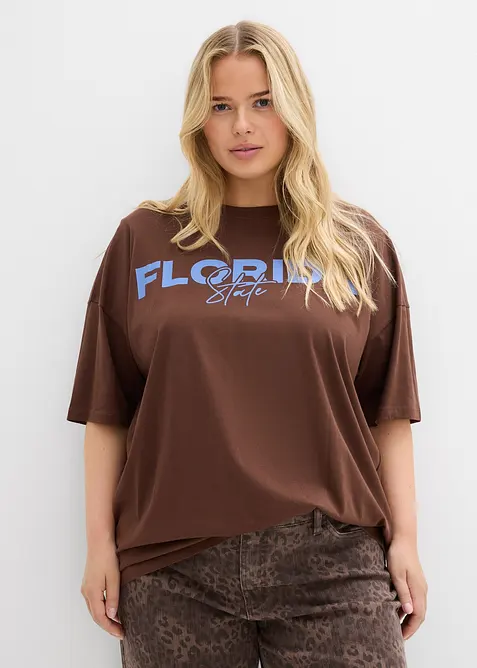 Oversized T-shirt van puur biologisch katoen, bonprix