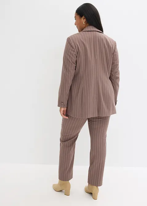 Damespak met krijtstrepen (2-dlg.), bonprix