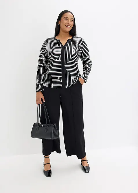 Longsleeve van viscose, bonprix