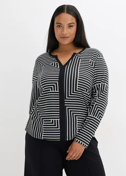 Longsleeve van viscose, bonprix