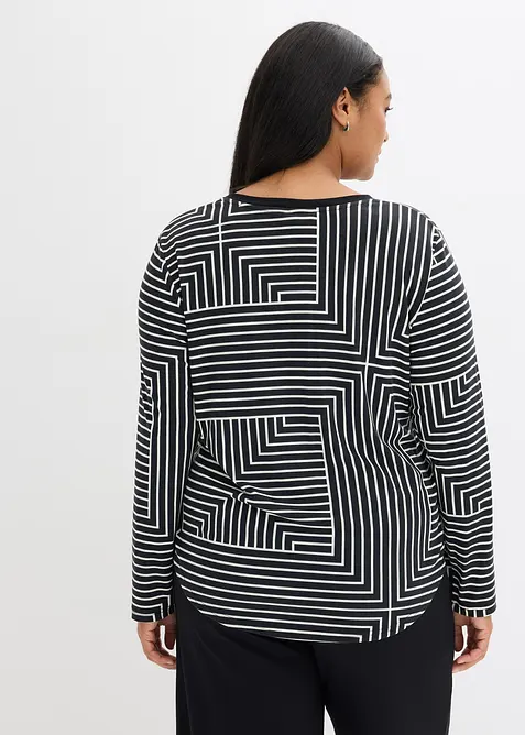 Longsleeve van viscose, bonprix