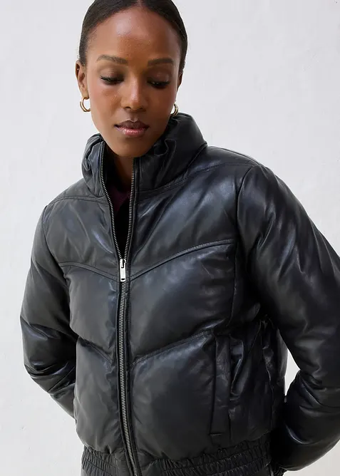 Leren jas van lamsnappa, bonprix