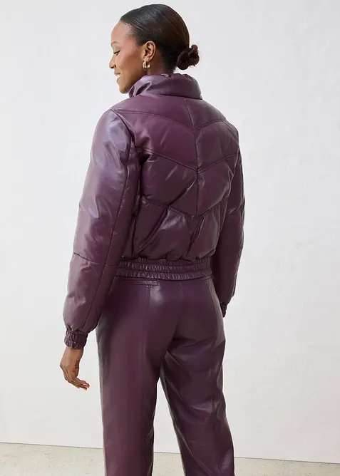 Leren jas van lamsnappa, bonprix