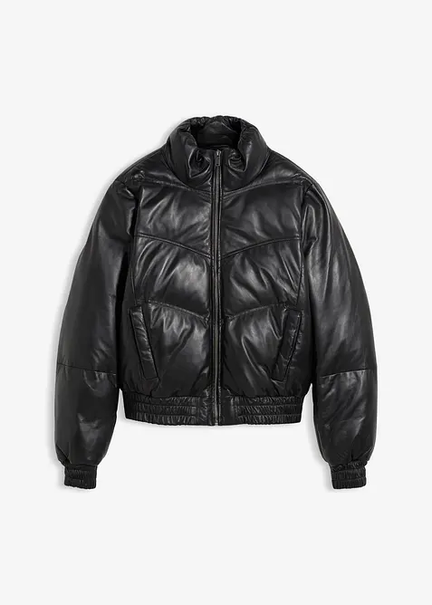 Leren jas van lamsnappa, bonprix