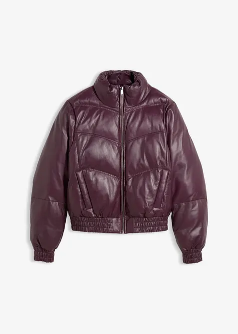 Leren jas van lamsnappa, bonprix