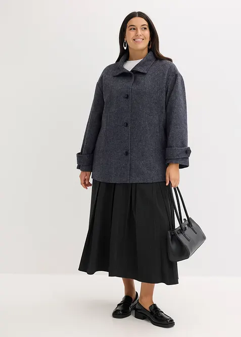 Lange peacoat in wol-look, bonprix