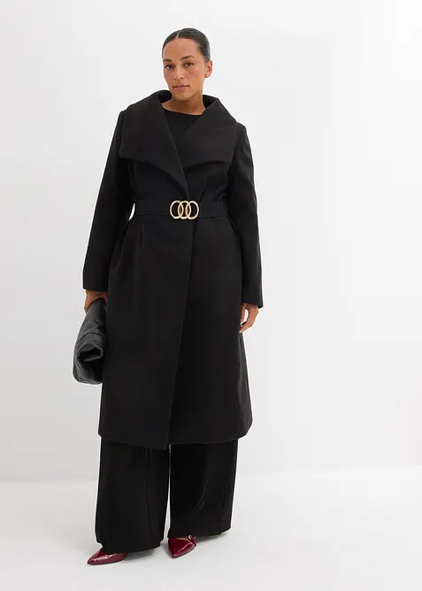 Lange jas in wollook, bonprix