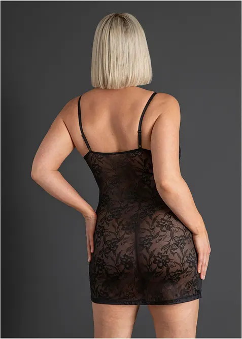 Sexy jurk van kant met een ritssluiting, bonprix