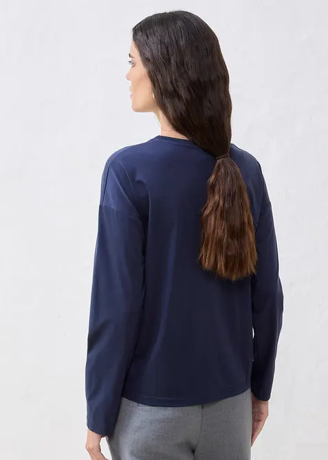 Longsleeve met zijde, bonprix