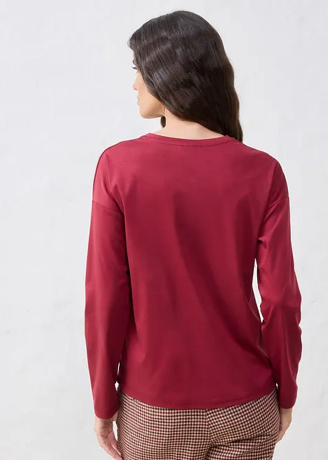 Longsleeve met zijde, bonprix