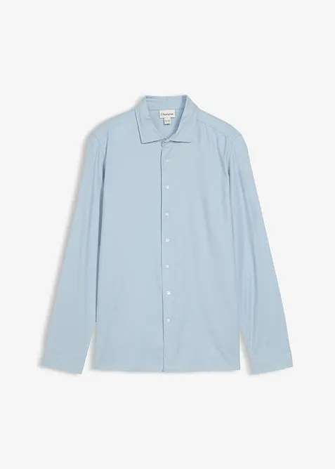 Flanellen business overhemd van puur katoen, slim fit, bonprix