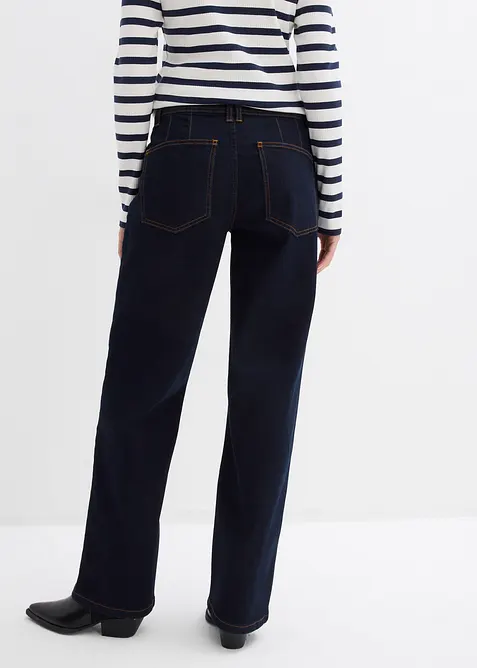 Straight jeans mid waist, bonprix