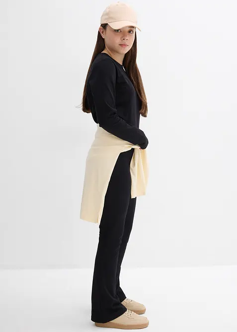 Longsleeve en jersey broek (2-dlg. set), bonprix