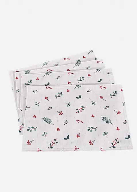 Placemats met kerstmotief (set van 4), bonprix