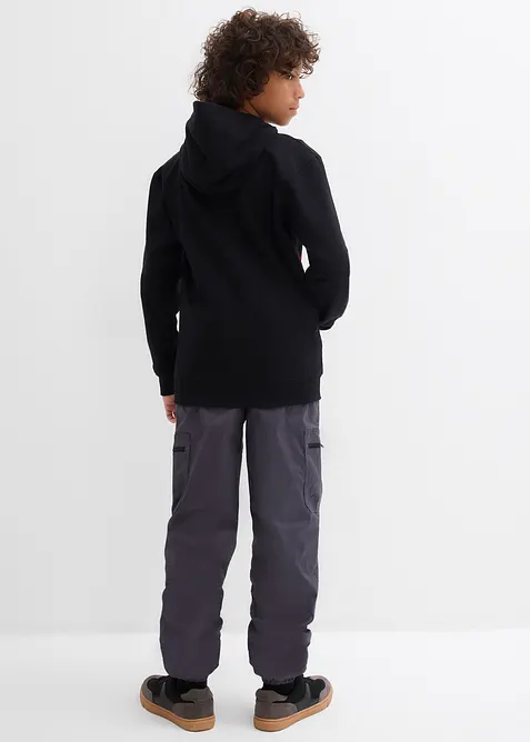 Thermo cargo broek met jersey voering, loose fit, bonprix