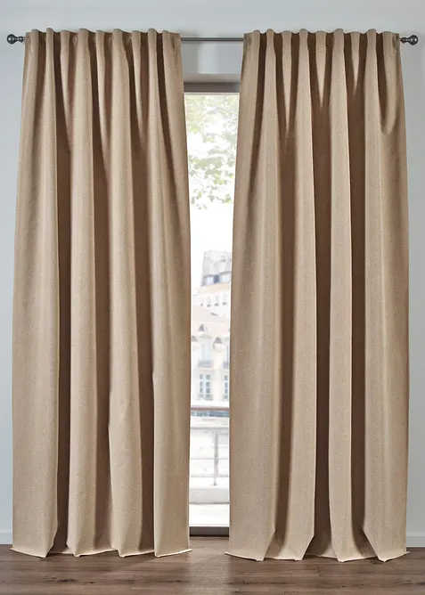 Verduisterend gordijn met gecoate achterkant, ook verkrijgbaar in extra lang (1 stuk), bonprix