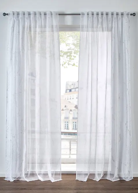 Gordijn met glanzend dessin (1 stuk), bonprix