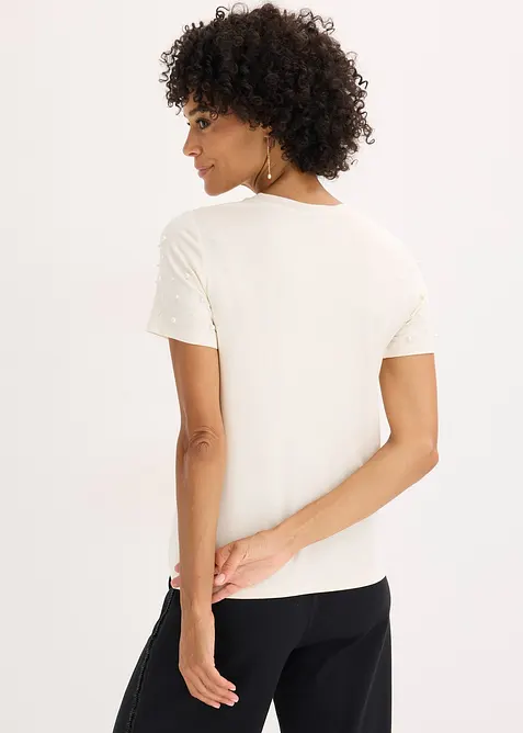 Shirt met parels, bonprix