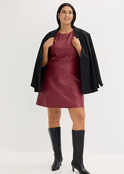 Imitatieleren jurk, bonprix