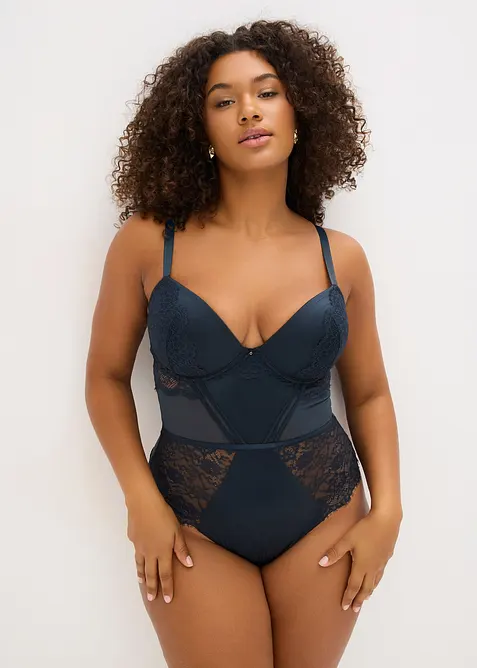 Stringbody met glanseffect, bonprix