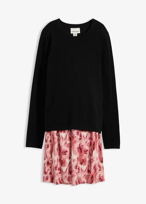 Zwangerschaps- en voedingsjurk van katoen en viscose, bonprix