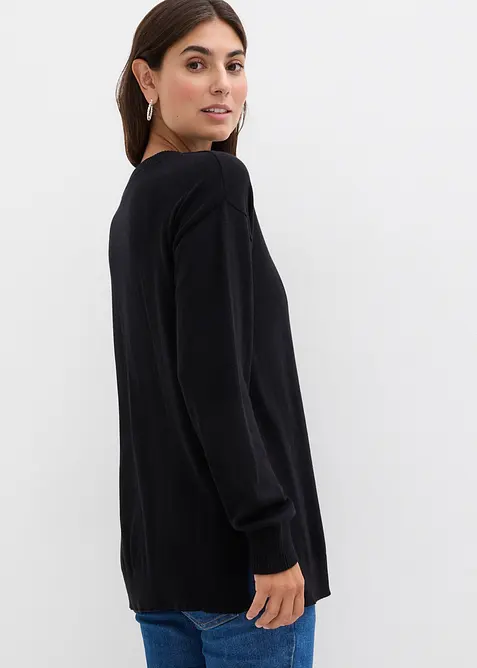 Zachte zwangerschapstrui met voedingsfunctie van biologisch katoen, bonprix