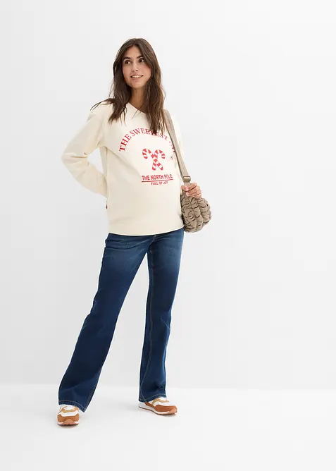 Zwangerschapssweater/voedingssweater van biologisch katoen, bonprix