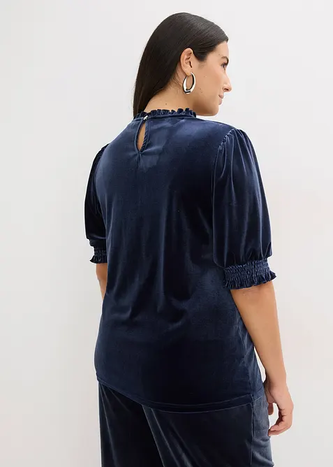 Shirt van zacht fluweel, bonprix