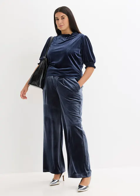 Shirt van zacht fluweel, bonprix