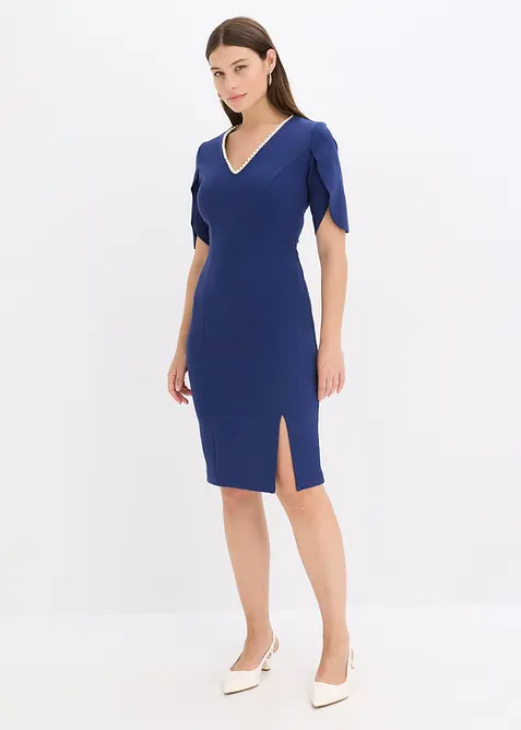 Kokerjurk met parelapplicatie, bonprix