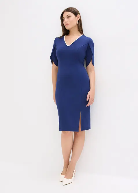 Kokerjurk met parelapplicatie, bonprix