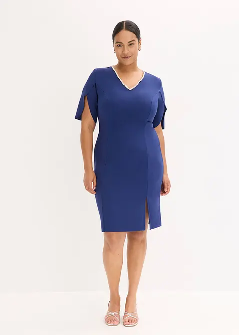 Kokerjurk met parelapplicatie, bonprix