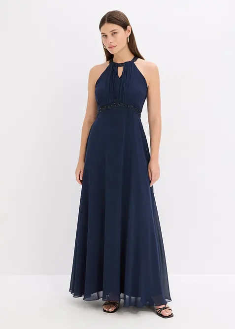 Maxi jurk met parelapplicatie, bonprix