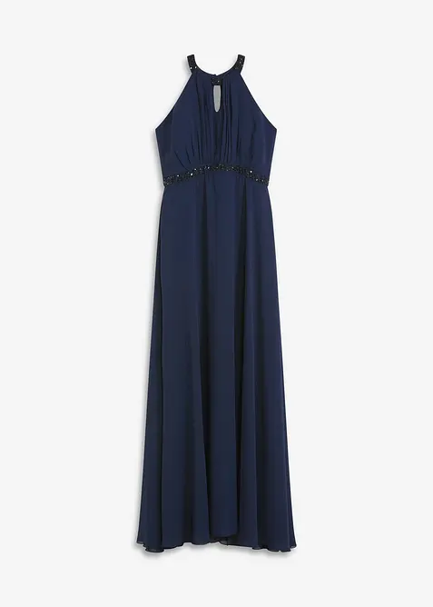 Maxi jurk met parelapplicatie, bonprix