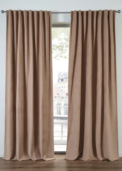 Isolerend gordijn met polar fleece aan de achterzijde (1 stuk), bonprix