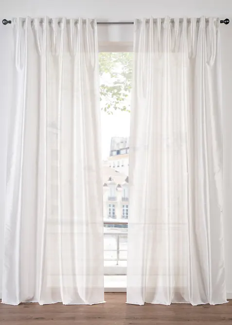 Gordijn met zacht glanseffect, ook en in extra lang (1 stuk), bonprix