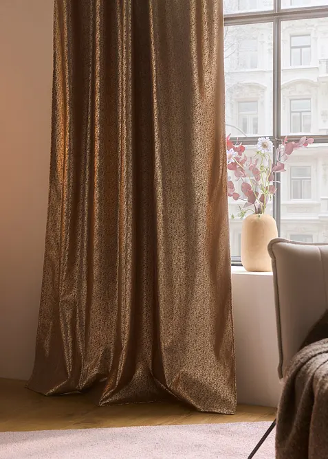 Fluwelen gordijn met glans, ook in extra lang (1 stuk), bonprix