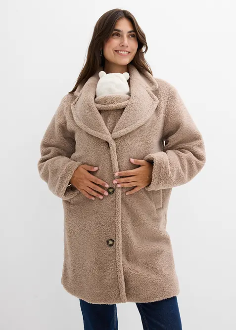 2-in-1 lange zwangerschapsjas met draaginzet, bonprix