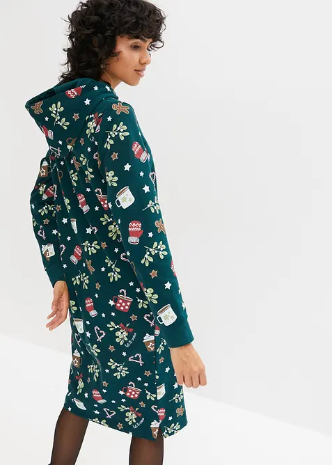 Sweatjurk met kerstmotieven, bonprix