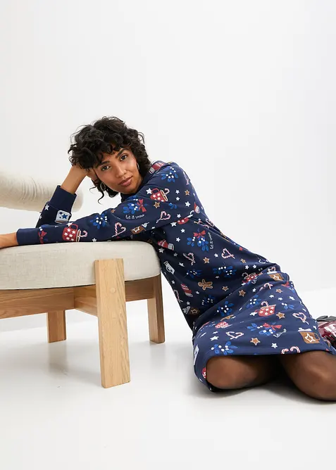 Sweatjurk met kerstmotieven, bonprix
