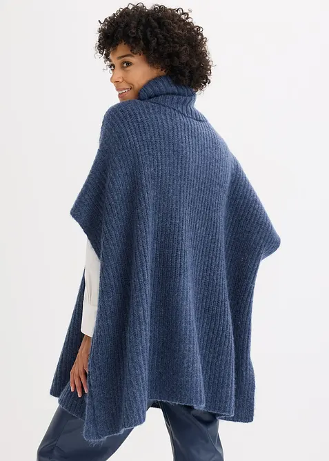 Poncho trui met wol, bonprix