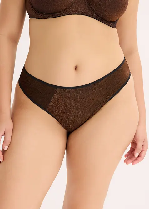 Maxi string van glanzend materiaal, bonprix