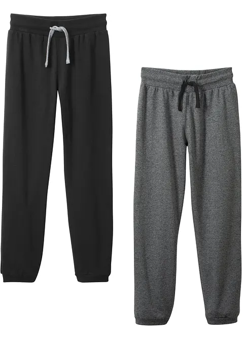 Sweatpants van katoen (set van 2), bonprix
