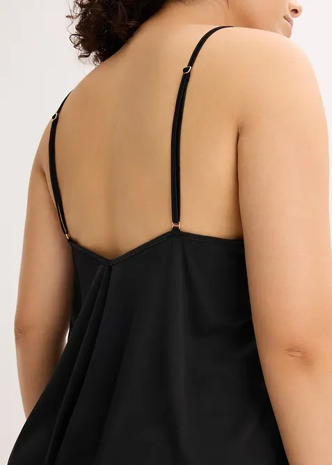 Satijnen slipdress met glanseffect, bonprix